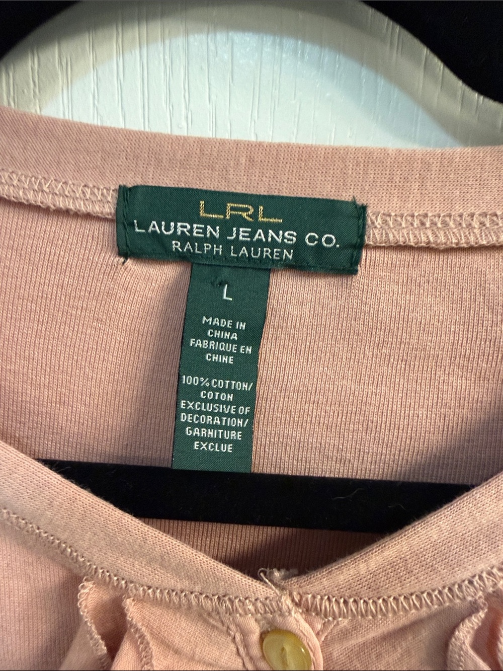 Lauren Ralph Lauren Ruffle-Front Long Sleeve Top in Dusty Pink - Picture 2 of 12